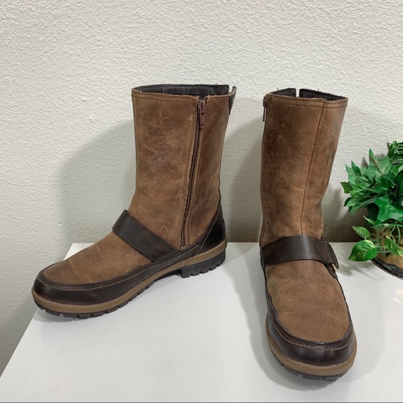 MERRELL Emery Buckle Boot Distressed Leather - Picture 3 of 8